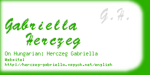 gabriella herczeg business card